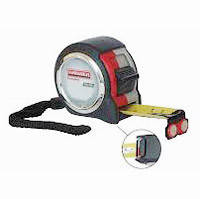 Рулетка 10мх25мм, Compact нейлон, 2 стопа, магніт// HAISSER