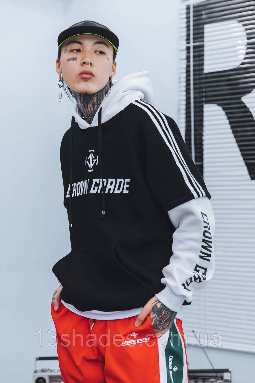 Худі хайпове жіноче Crown Grade чорний Київ, фото 1