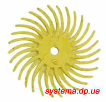 3M 27612 Scotch-Brite™ Bristle RB-ZB Typ C - Радіальна щітка 25,4х3,0 мм, P80, жовта, фото 2