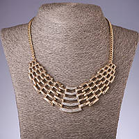 Кольє Хайтек в римському стилі L-42-48см жовтий метал купити біжутерію дешево оптом в інтернеті