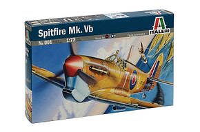 Spitfire MK. VB. Збірна модель в масштабі 1/72. ITALERI 001, фото 1