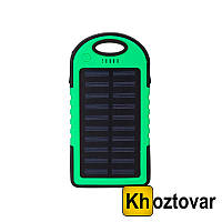 Внешний аккумулятор 10000 mAh Solar LED L3 | Power Bank Зеленый