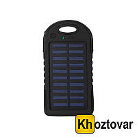 Внешний аккумулятор 10000 mAh Solar LED L3 | Power Bank Черный