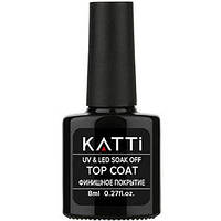 KATTi TOP Coat гелеве топове покриття з липким шаром для нігтів 8ml