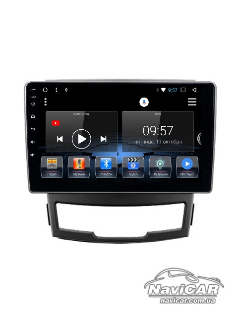 Штатна магнітола для SsangYong Korando 2010-2013 на Android