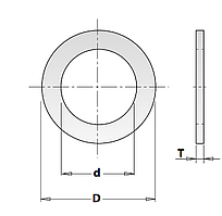 Кільце 25,4х22,2-1,4 редукційний (перехідний) CMT (Арт. 299.239.00)