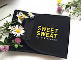 Пояс-сауна для схуднення SWEET SWEAT розмір "S-L" чорний-жовтий. Pro Serias, фото 3