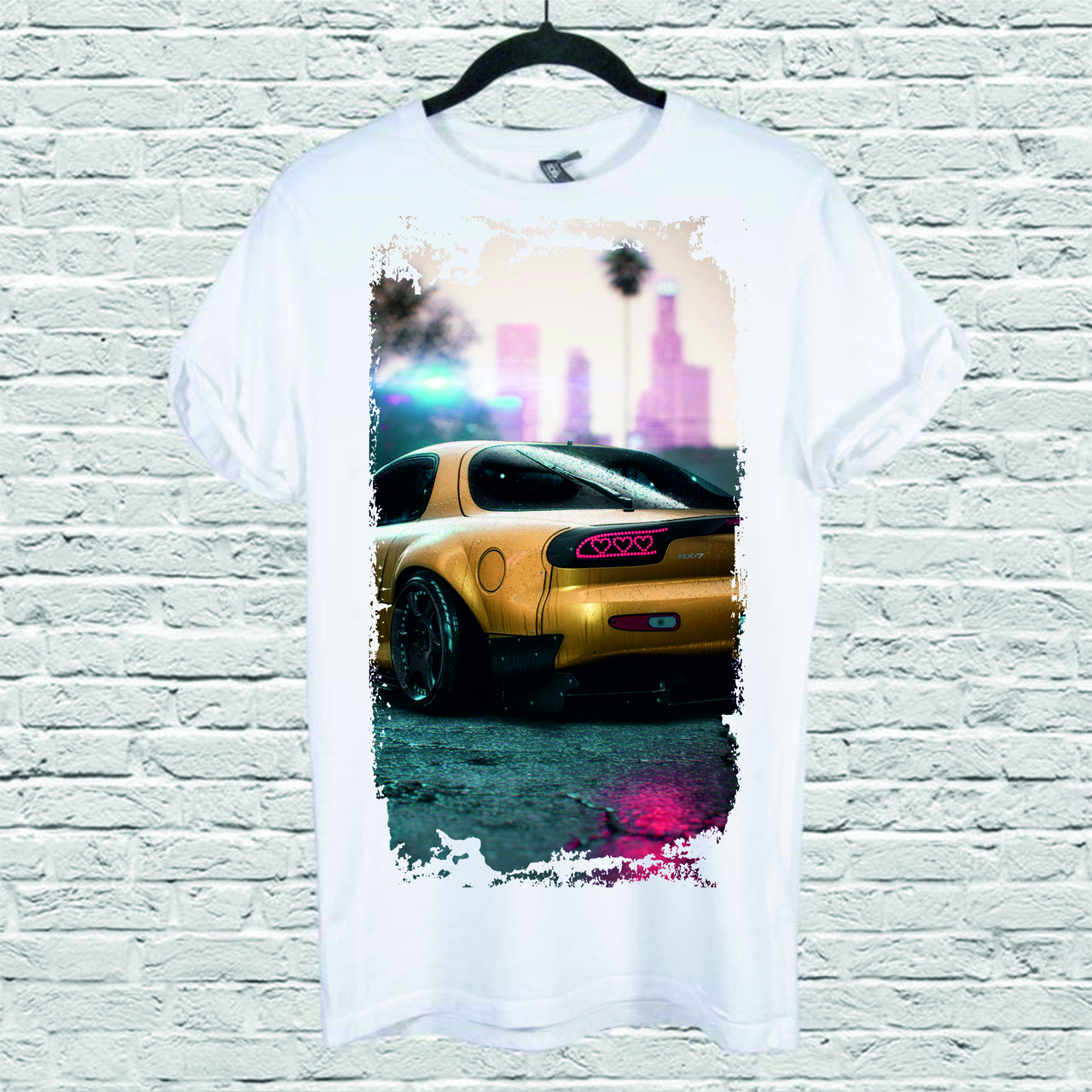 Футболка YOUstyle Car 0236 XS White