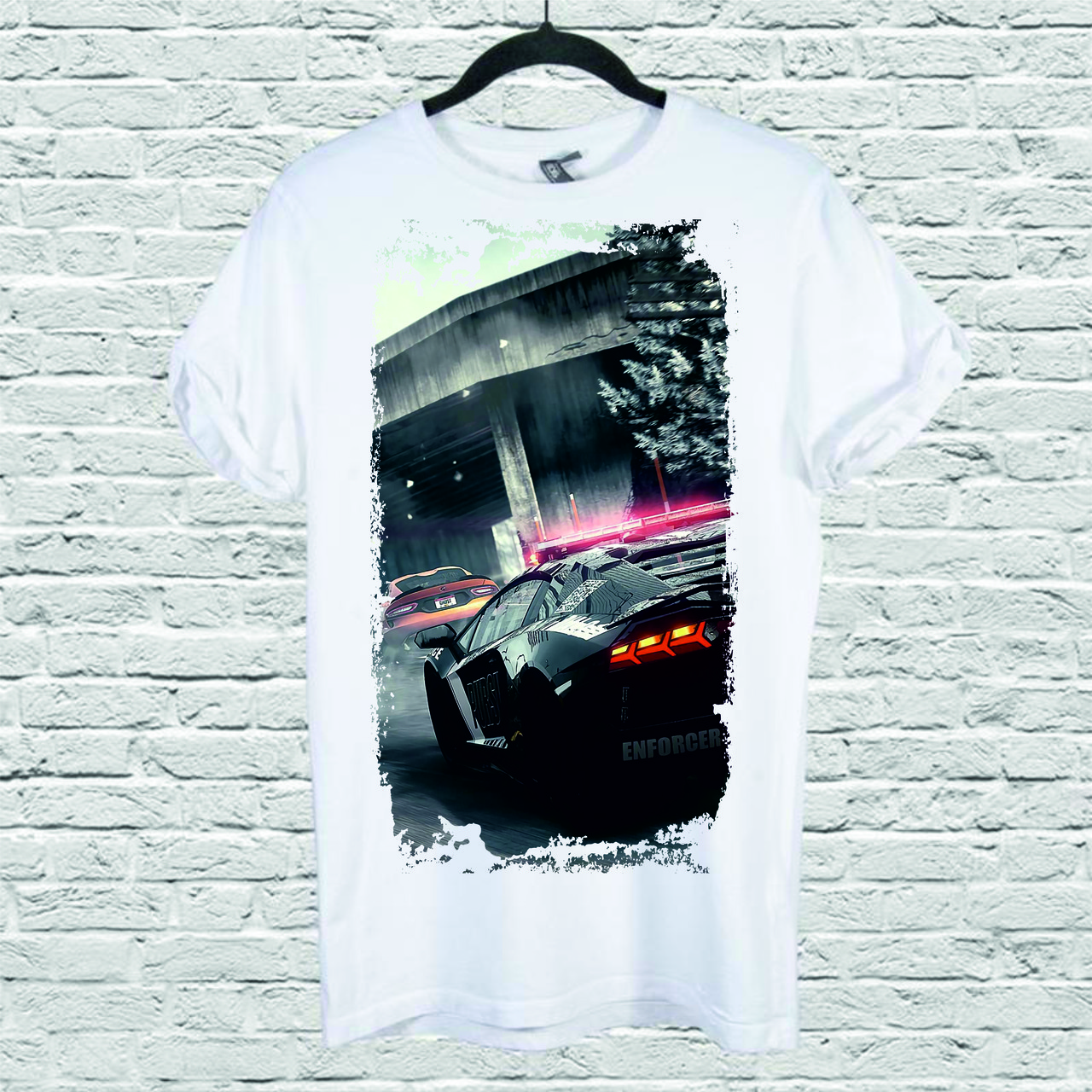 Футболка YOUstyle Car 0241 XL White