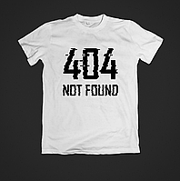 Футболка для мужчин и женщин с принтом 404