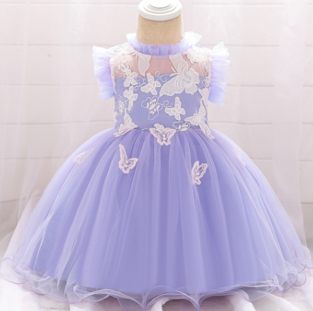 Ошатне бальне плаття фіалкове.   Elegant ball gown.на дівчинку 1-3 роки