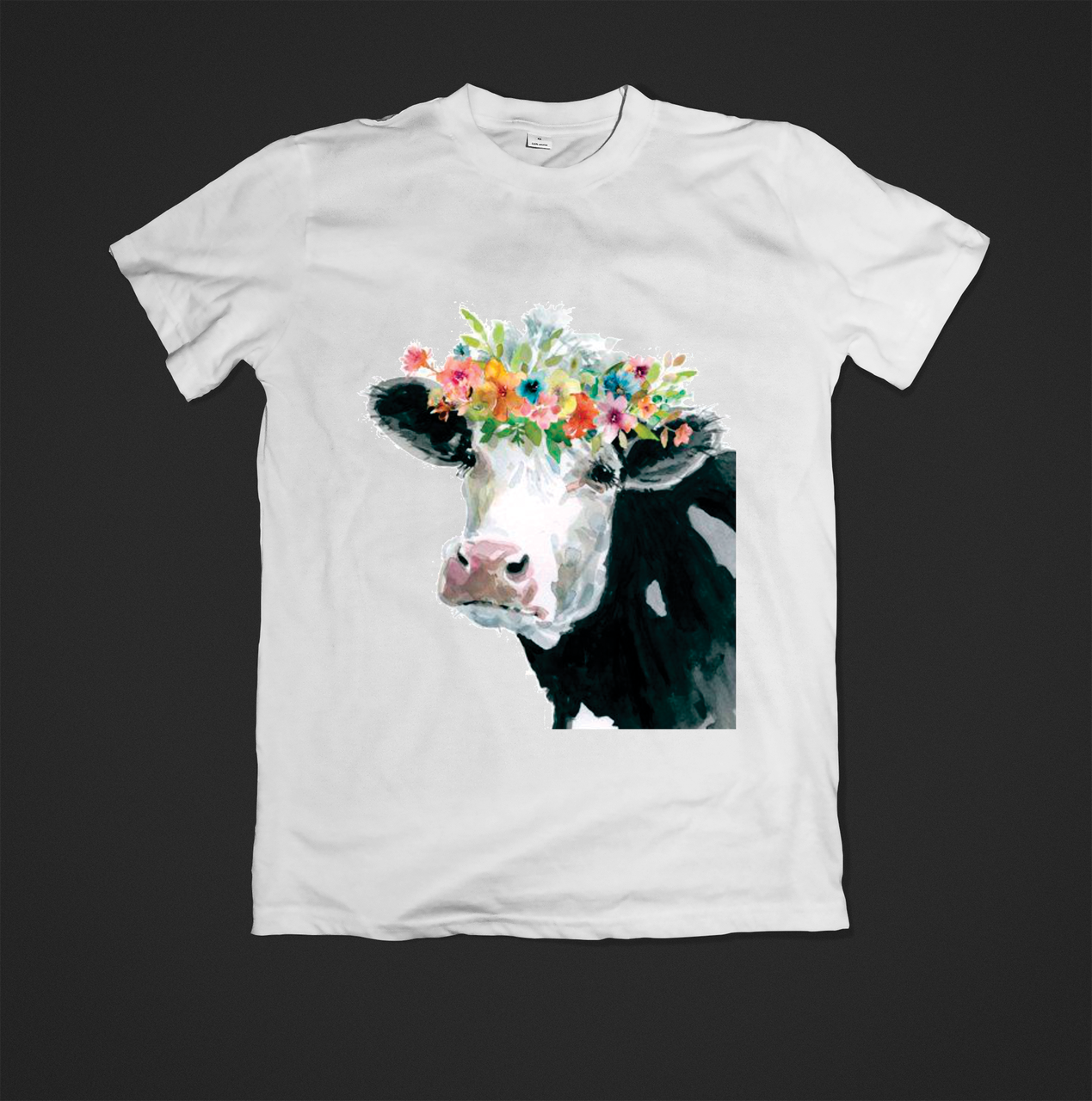 Футболка YOUstyle Cow 2 0249 XL White
