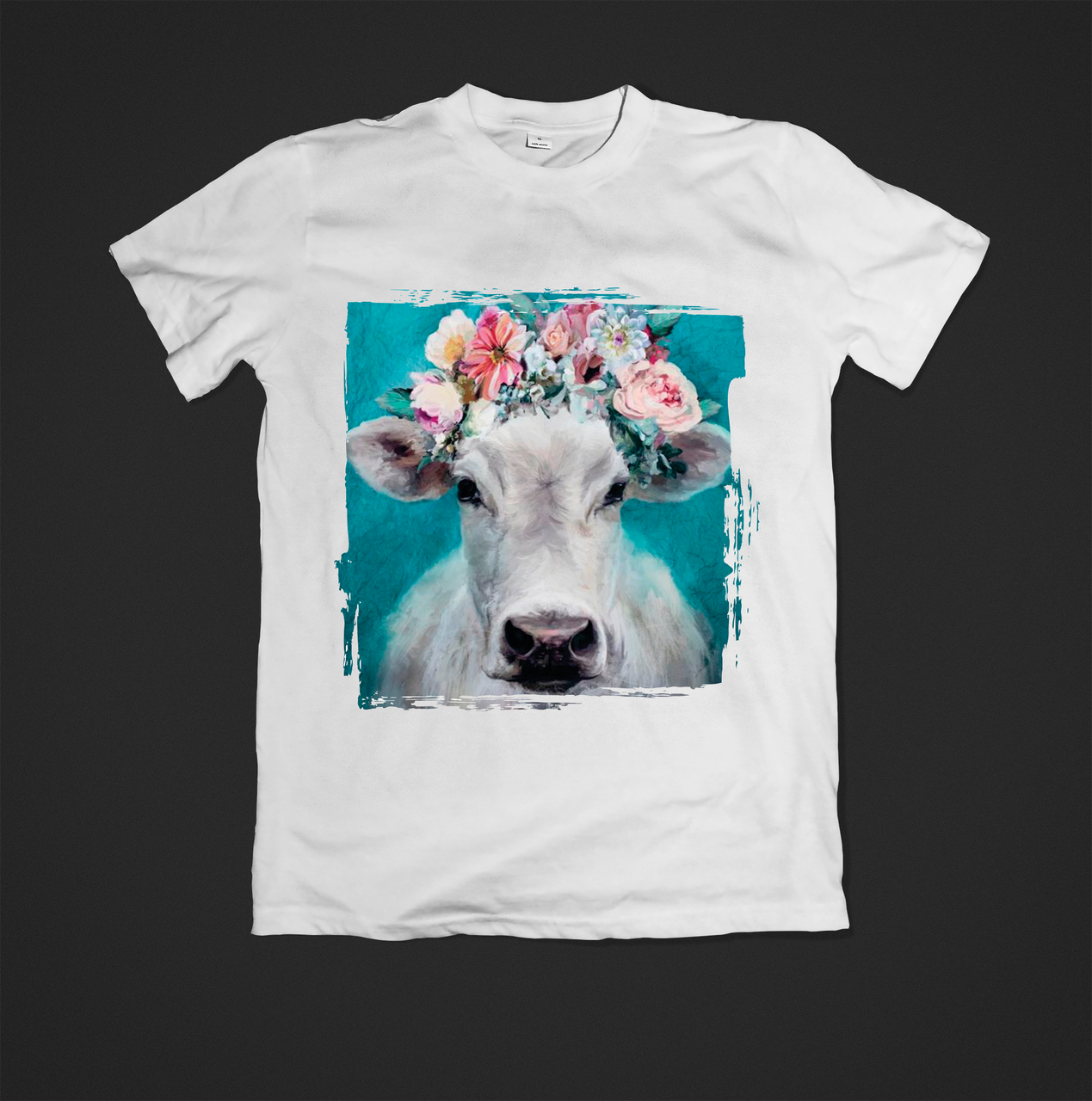 Футболка YOUstyle Cow 0250 XXL White