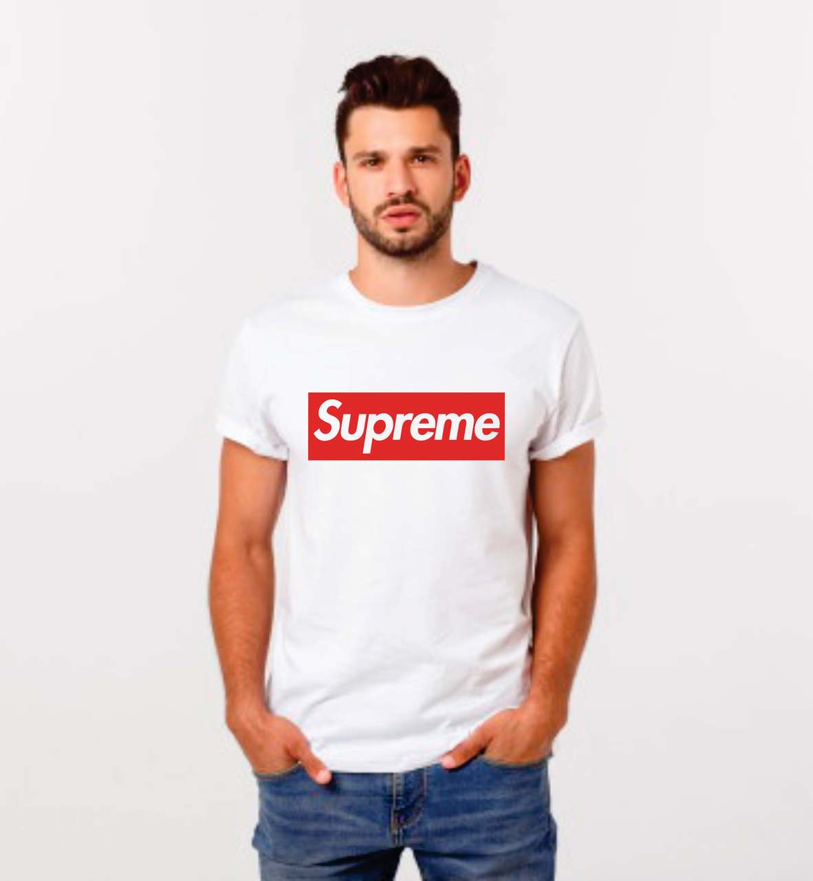 Футболка YOUstyle Supreme 0259 XL White, фото 1
