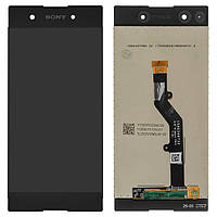 Дисплей для Sony Xperia XA1 Plus G3412 / G3416, модуль в сборе (экран и сенсор), оригинал Черный