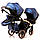 Коляска для двійнят Junama Diamond Fluo Line (Fluido) Duo Slim 01 Blue, фото 8