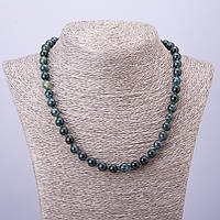 Намиста Моховий Агат гладка кулька d-8мм L-50см купити біжутерію дешево оптом в інтернеті