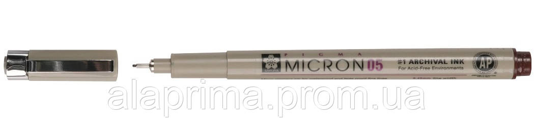 Лінер PIGMA Micron (0.5), 0,45 мм Коричневий, Sakura