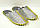 Повстяні капці з сріблястим напиленням і шнурком лимонного кольору, фото 2