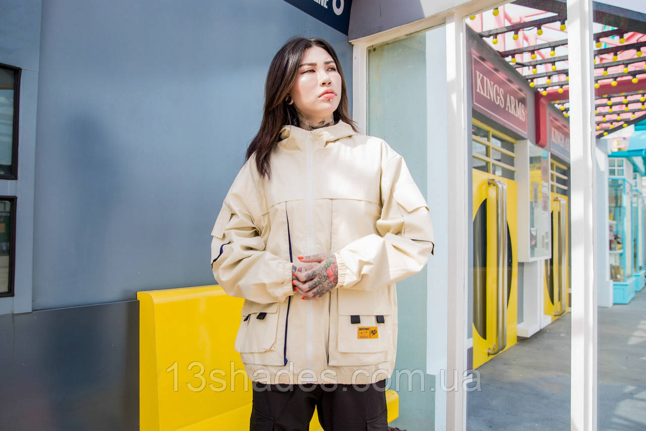 Жіноча куртка вітровка хайпова унісекс Skatepark Скайтпарк Київ, фото 1