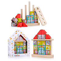 Кубики дерев'яне Казкове місто LKM-3