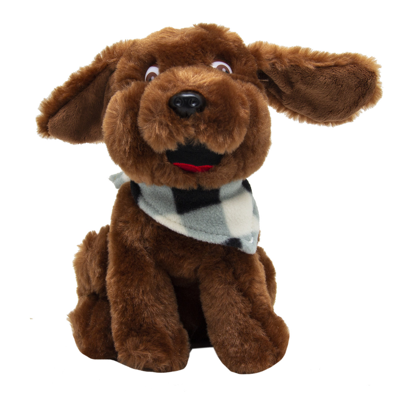 М'яка іграшка - щеня зимове, 21 см, коричневий, поліестер (M1622221-1)