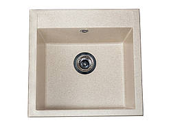 Квадратна гранітна мийка MIRAGGIO Bodrum 510 Sand 5050