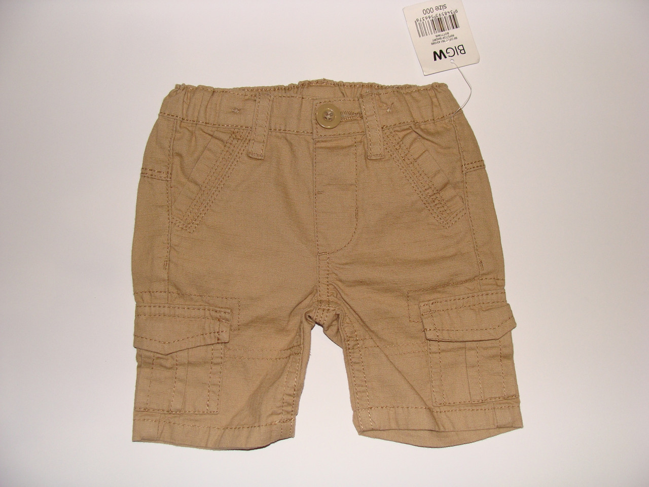 Шорти для новонароджених бежеві Dumples (Бангладеш) р.62 см (0-3 міс), фото 1