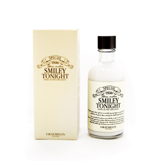 Емульсія для обличчя з муцином равлика Graymelin Smiley Tonight Snail Emulsion 130 мл (8809071361452)