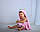 Дитячий рушник з капюшоном Dream Towels Жирафчик 76х92 Рожевий (dm-1012), фото 6