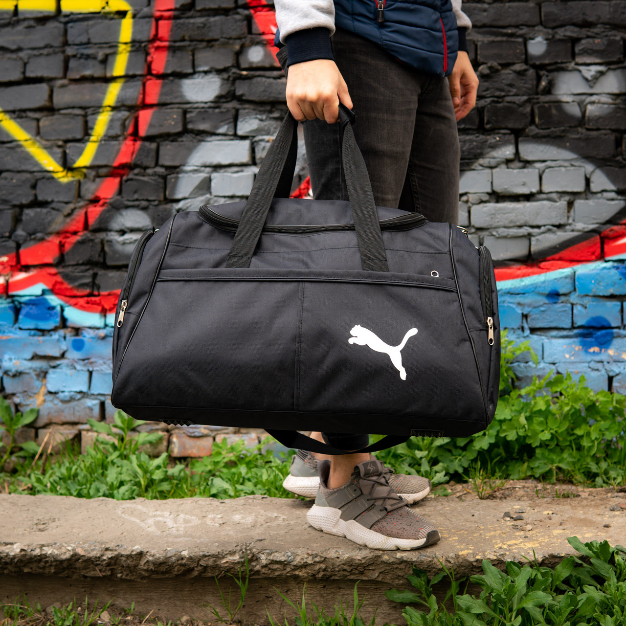 Спортивна чоловіча сумка велика PUMA ATHLET для тренувань і зали