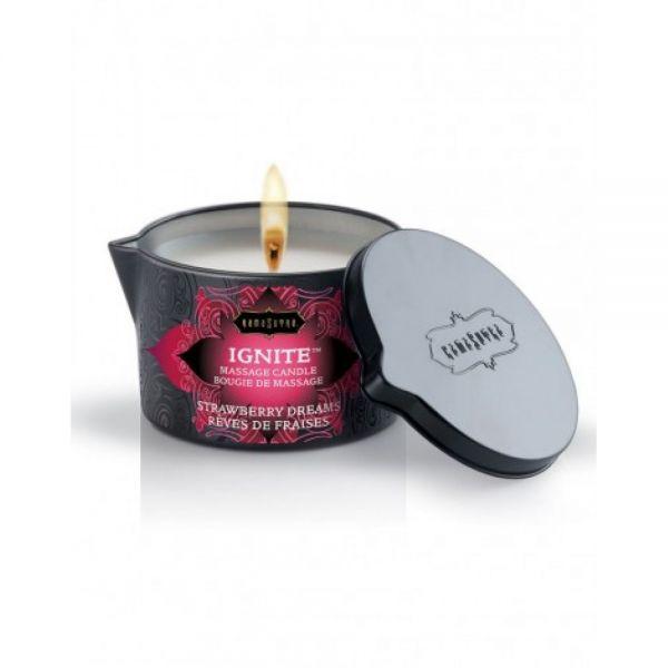 Масажна свічка Kama Sutra Kissable Massage Candle Strawberry Dreams (170 мл)