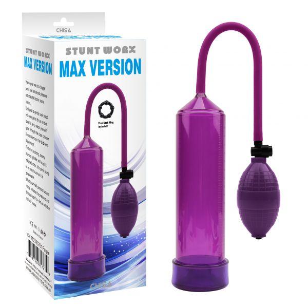 Вакуумна помпа для чоловіків Max Version Penis Pump Purple