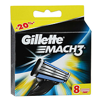 Змінні касети/катриці Gillette Mach 3 (6 шт.) 3 леза. Оригінал.