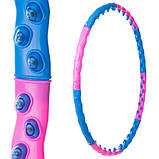 Обруч масажний Hula Hoop DOUBLE GRACE MAGNETIC JS-6008, фото 3