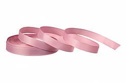 Репсова стрічка 1.2 см колір спокійний рожевий 18 м