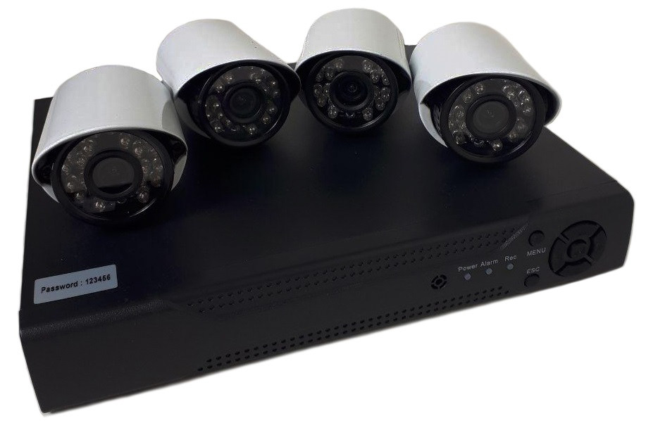 Комплект відеонагляду на 4 камери UKC DVR KIT 520 AHD 4ch Gibrid 6932, фото 1