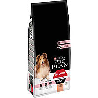 Сухий корм Pro Plan Dog Adult Medium Sensitive Skin для дорослих собак середніх порід (лосось) 14 кг
