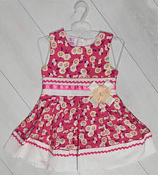 Плаття дитяче ошатне для дівчинки з коротким рукавом, Baby Pink (розмір 98)