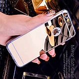 Чохол силіконовий для Iphone 5/5S/5SE дзеркальний gold, фото 2