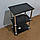 Косметологічна / перукарня етажерка, візок. Чорний, фото 2