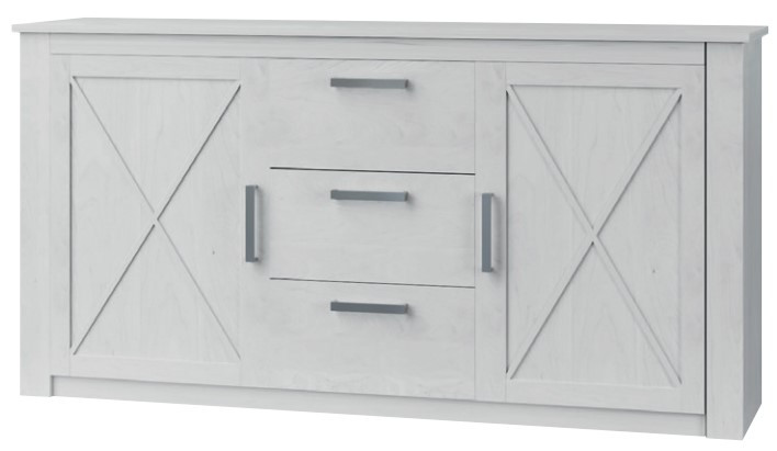 Сучасна класика білий довгий комод прованс 2 метри під телевізор у вітальню зал Ешлі Світ Меблів, фото 1