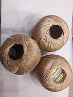 Нитки  для в'язання та гачкуння Ірис Пряжа Iris YarnArt 100% бавовна, бежевий, 1 шт. № 0930