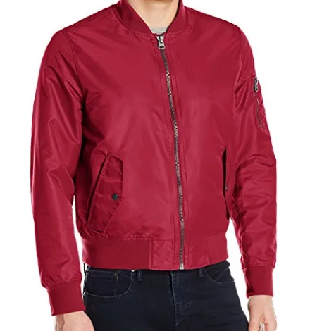 Куртка levi's men's Flight Satin Unfilled MA-1 Bomber - Red