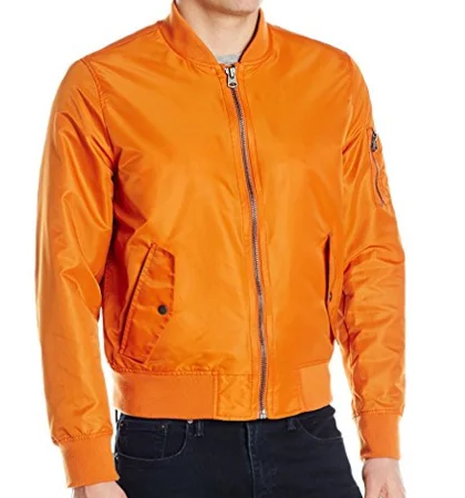 Куртка Levi's Men's Flight Satin Unfilled MA-1 Bomber - Orange (XXL), фото 1