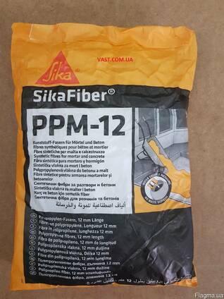 Поліпропіленова фібра 12 мм Fiber PPM -12 600 грам для бетону і стяжок, теплих підлог Sika (Швейцарія)