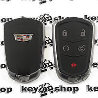 Оригинальный смарт ключ Кадиллак (Cadillac) 5 кнопок, id46 (PCF7941E) HITAG2 / 433 Mhz