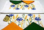 Вишита доріжка в етно стилі "Волошки" + 4 серветки, фото 3