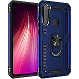 Ударостійкий чохол Serge Ring під магнітний тримач для Xiaomi Redmi Note 8T, протиударний чохол (синій), фото 3