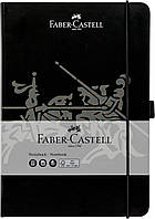 Блокнот Faber-Castell Notebook A5 Black, картонная обложка черная на резинке, клеточка 194 стр., 10020500
